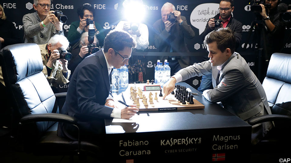 Caruana en Carlsen
