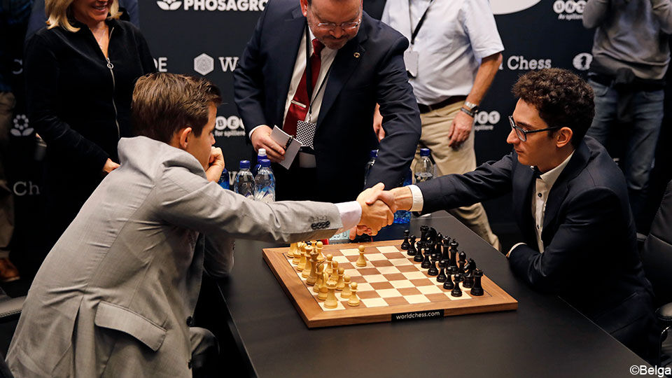 Carlsen en Caruana
