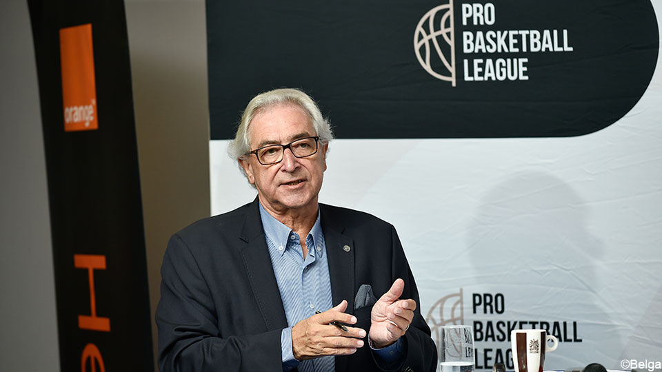 Voorzitter Arthur Goethals van de Pro Basketball League.
