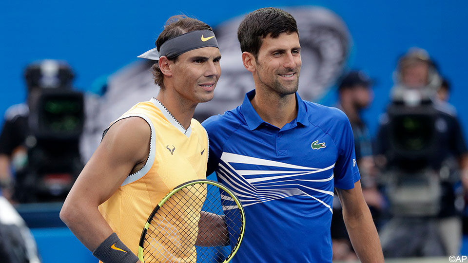 Rafael Nadal en Novak Djokovic