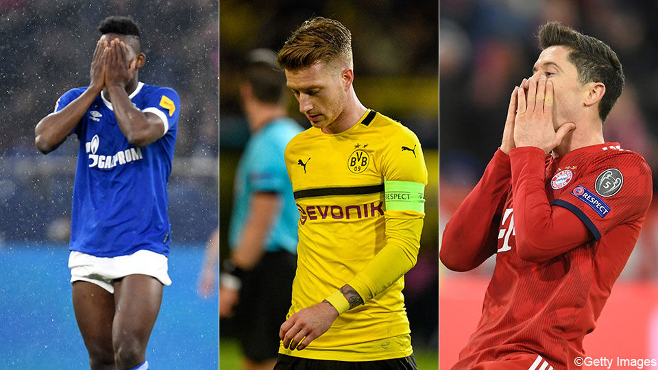 Schalke, Dortmund en Bayern
