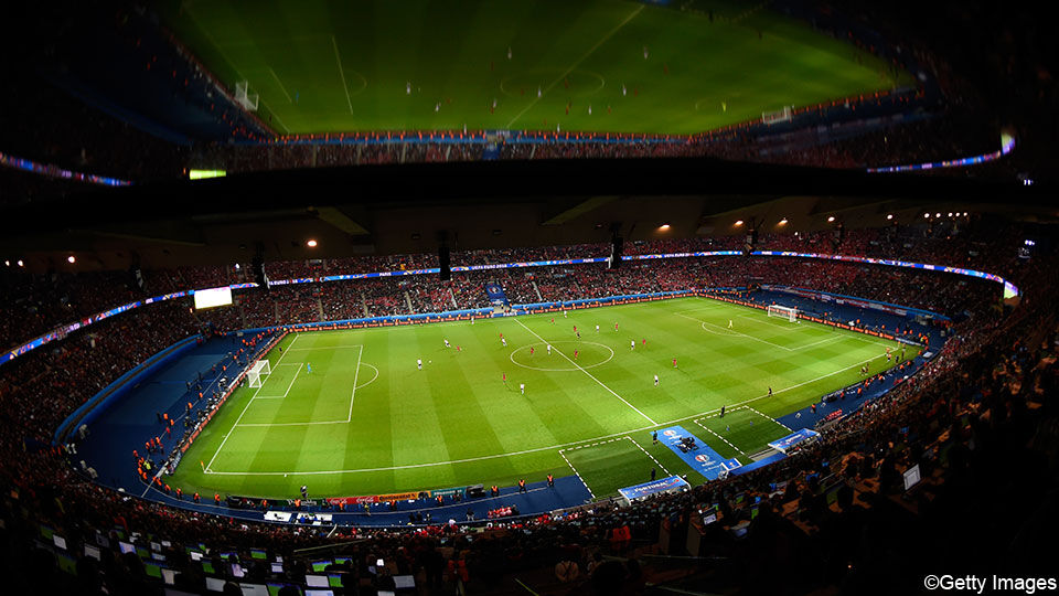 Het stadion van PSG.