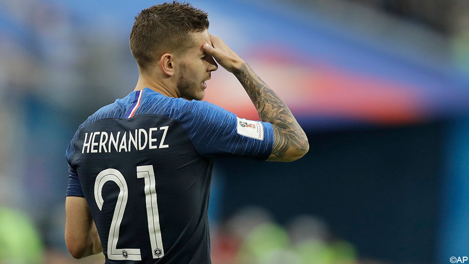 Lucas Hernandez won met Frankrijk het WK.