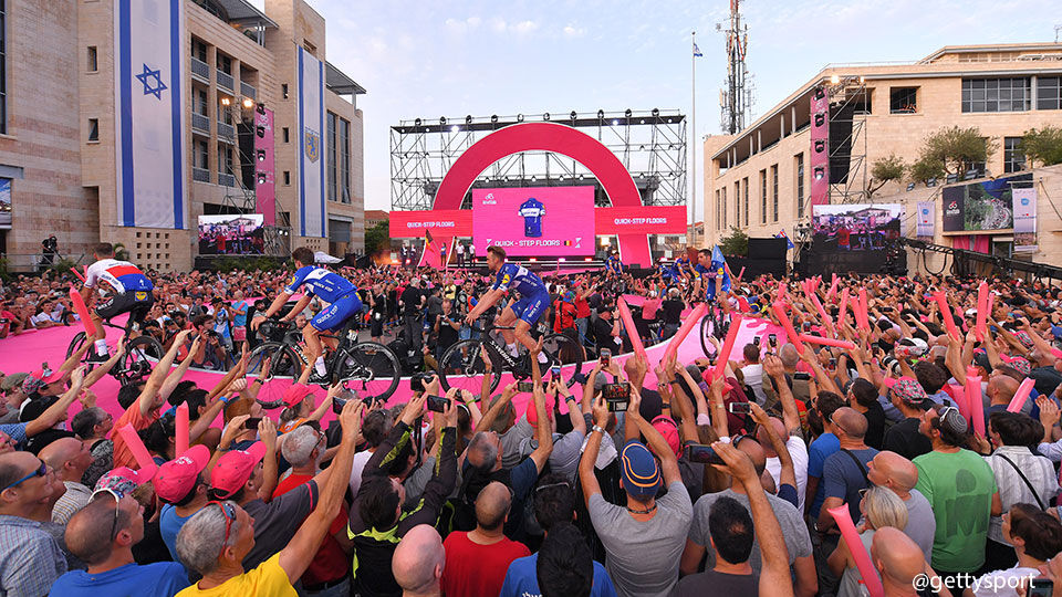 In 2018 vond de "Grande Partenza" van de Giro plaats in Jeruzalem.