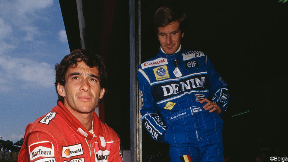 Ayrton Senna en Thierry Boutsen