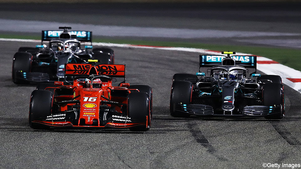 Ferrari en Mercedes