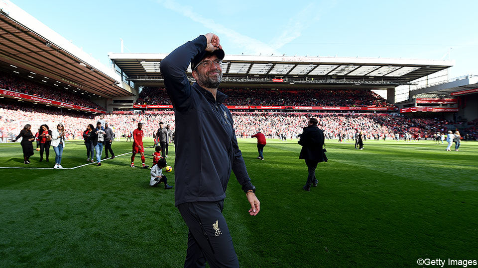 Jürgen Klopp bedankt de Liverpool-fans.