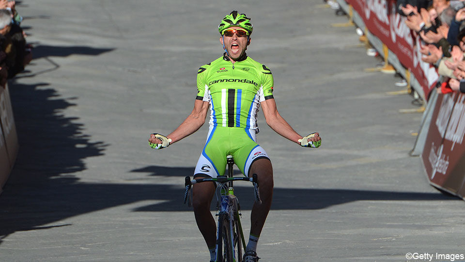 Moreno won in 2013 de Strade Bianche.