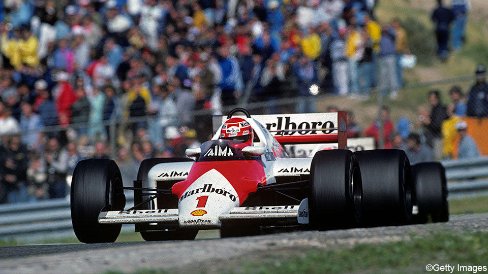 Niki Lauda won in 1985 in Zandvoort de laatste GP van Nederland.