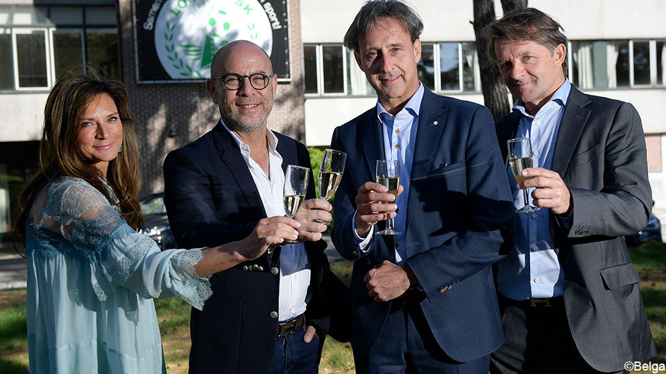 Vlnr: algemeen directeur Greet Van Brabant, Udi Shochatovitch, voorzitter Paul Kerkhofs en Rudi Vandenput.