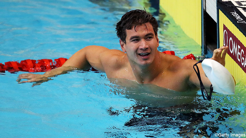 Nathan Adrian in Bloomington.