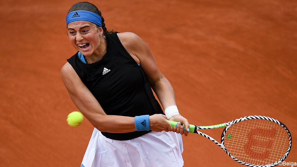 Jelena Ostapenko kon zich 2 jaar geleden nog tot Roland Garros-kampioene kronen.