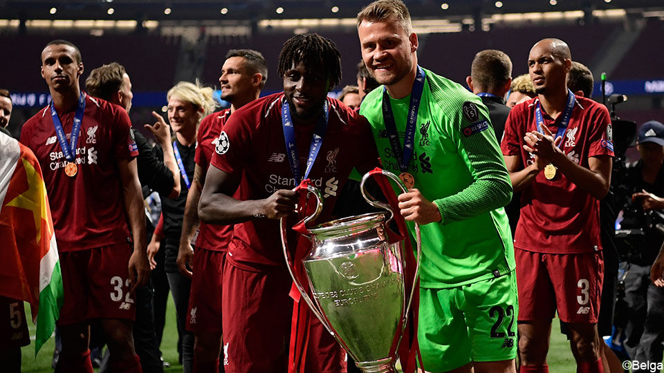 In 2019 won Mignolet met Liverpool de Champions League.
