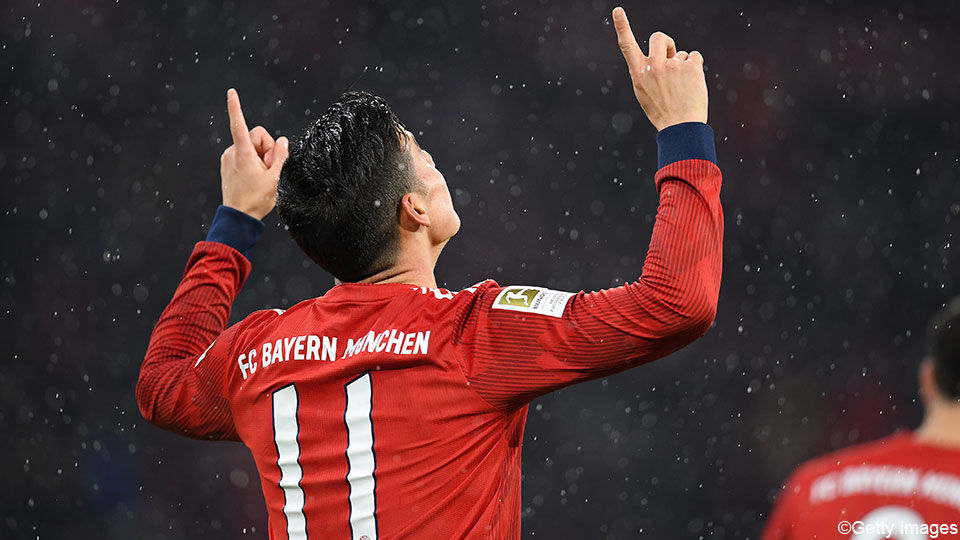 James Rodriguez heeft zijn laatste wedstrijd voor Bayern gespeeld.
