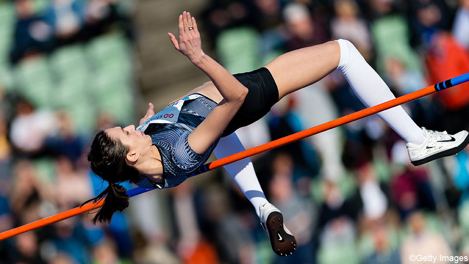 Maria Lasitskene is drievoudig wereldkampioene in het hoogspringen.