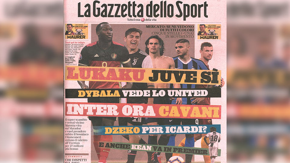 Volgens La Gazzetta dello Sport is Romelu Lukaku op weg naar Juventus.