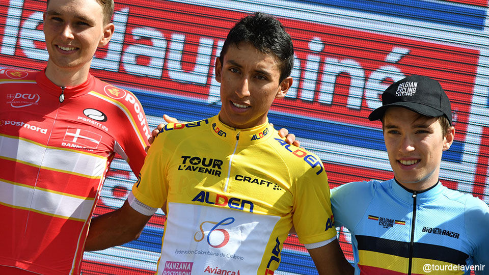 Bernal won 2 jaar geleden de Ronde van de Toekomst voor Lambrecht en Eg.