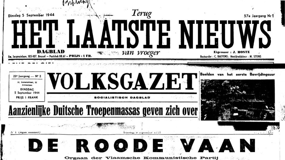 75 Jaar Geleden: De Eerste Kranten In Bevrijd België En Het Einde Van ...