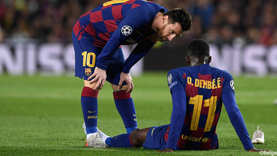 Lionel Messi en Ousmane Dembélé