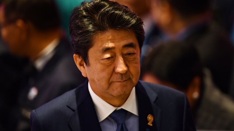 De Japanse eerste minister Shinzo Abe.