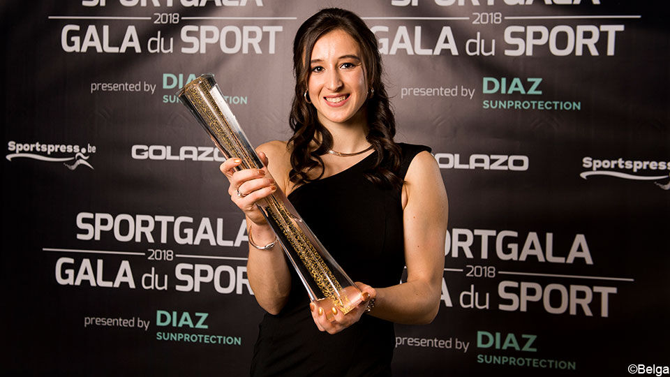 Nina Derwael won vorig jaar de trofee van Sportvrouw van het Jaar.