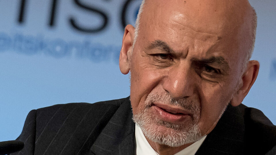 De Afghaanse president Ashraf Ghani