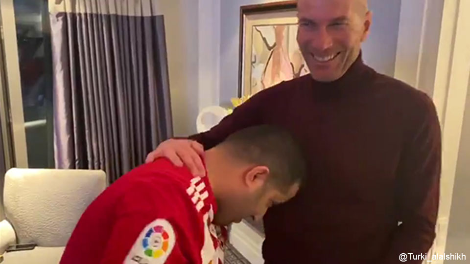 Turki Alalshikh en Zinédine Zidane