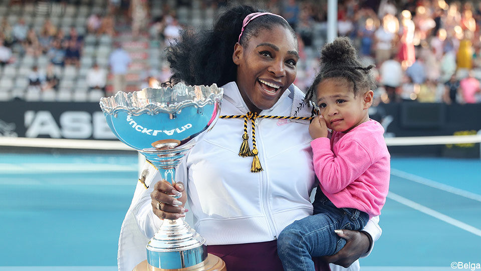 Serena Williams en haar dochtertje
