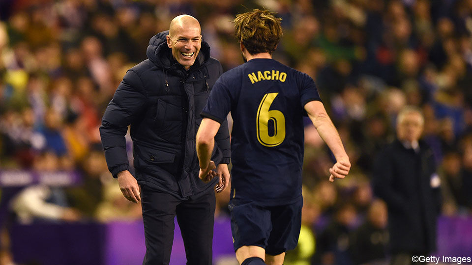 Nacho mocht nog eens spelen en bedankte Zidane met een goal.