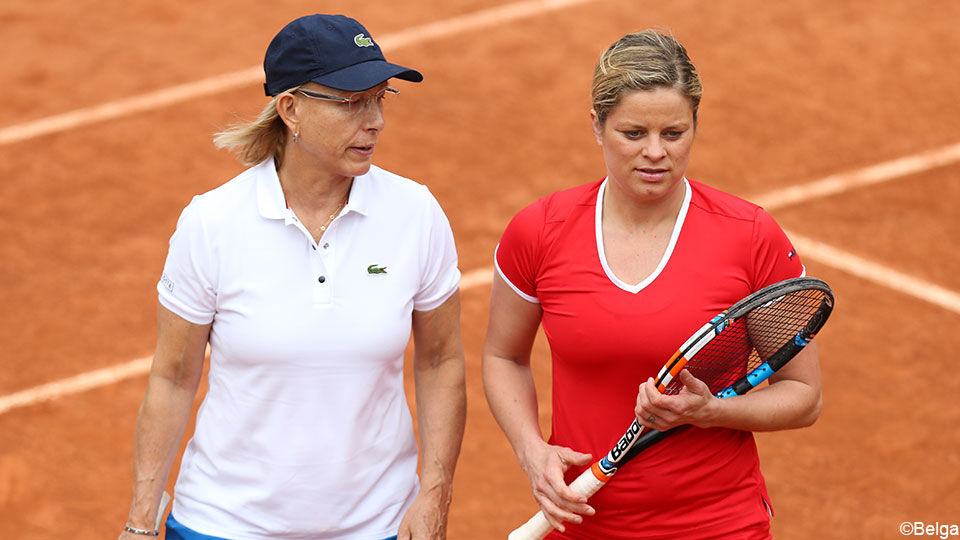 Martina Navratilova en Kim Clijsters