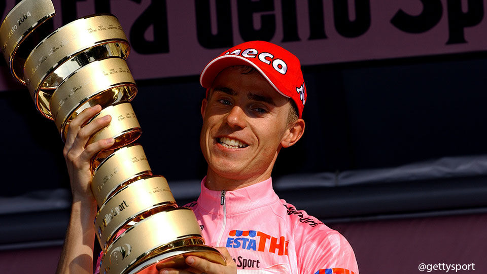 Cunego won in 2004 de Giro.