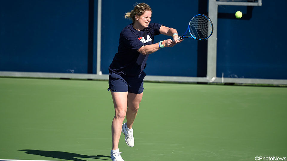 Kim Clijsters traint in Dubai