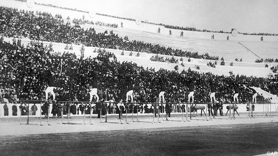 De eerste moderne Olympische Spelen in Athene, 1896.