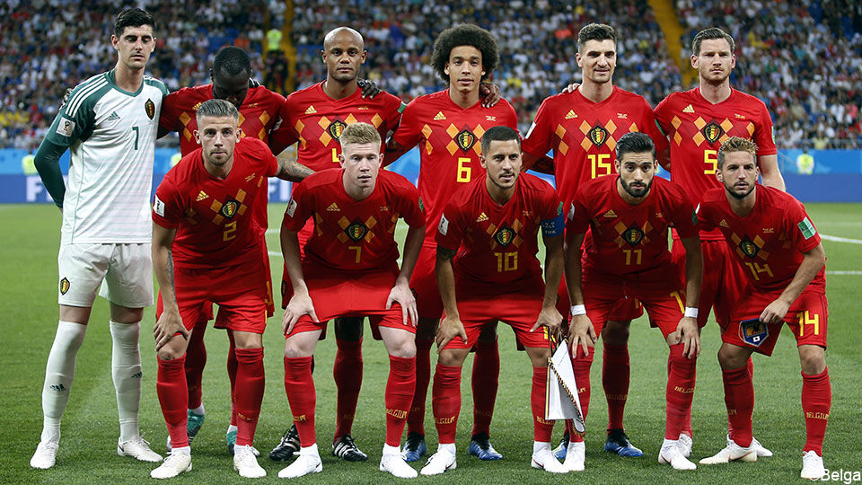 Met dit elftal kwam België op het WK 2018 aan de aftrap tegen Japan.