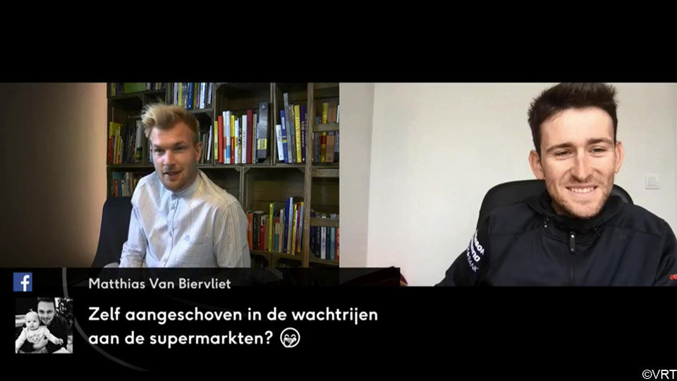 Tiesj Benoot in gesprek met Ruben Van Gucht tijdens onze Facebook Live.