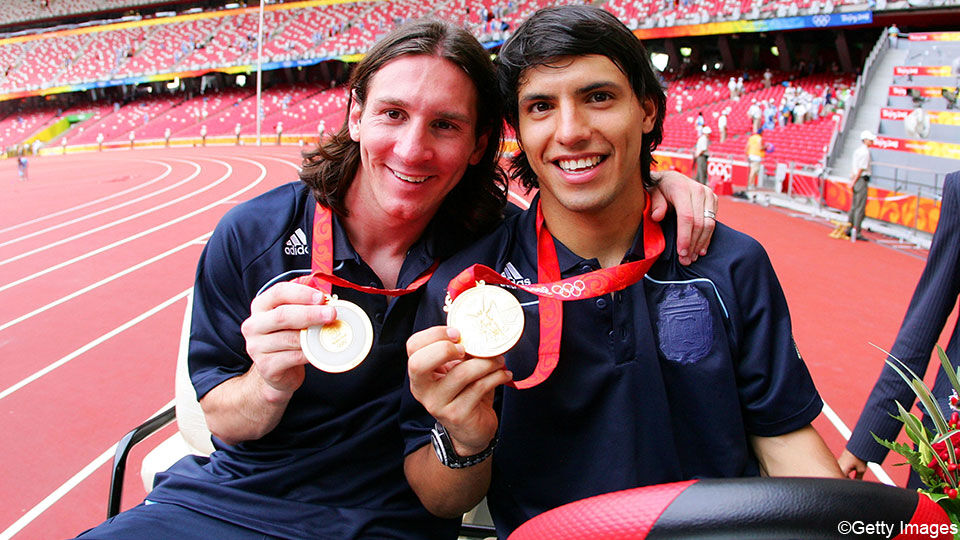 Lionel Messi en Sergio Agüero