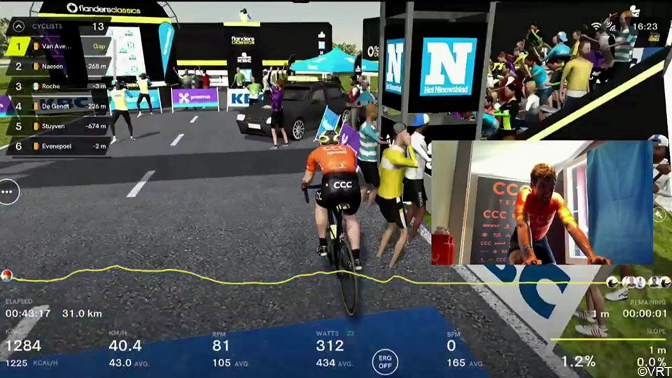 De virtuele Amstel Gold Race wordt geen wedstrijd zoals de virtuele Ronde van Vlaanderen.
