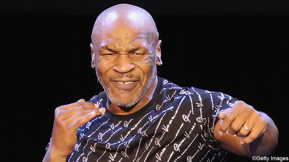 Mike Tyson is 54 jaar.