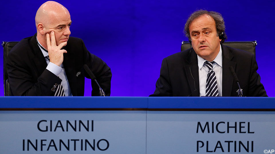 Infantino en Platini werkten jaren samen bij de UEFA.