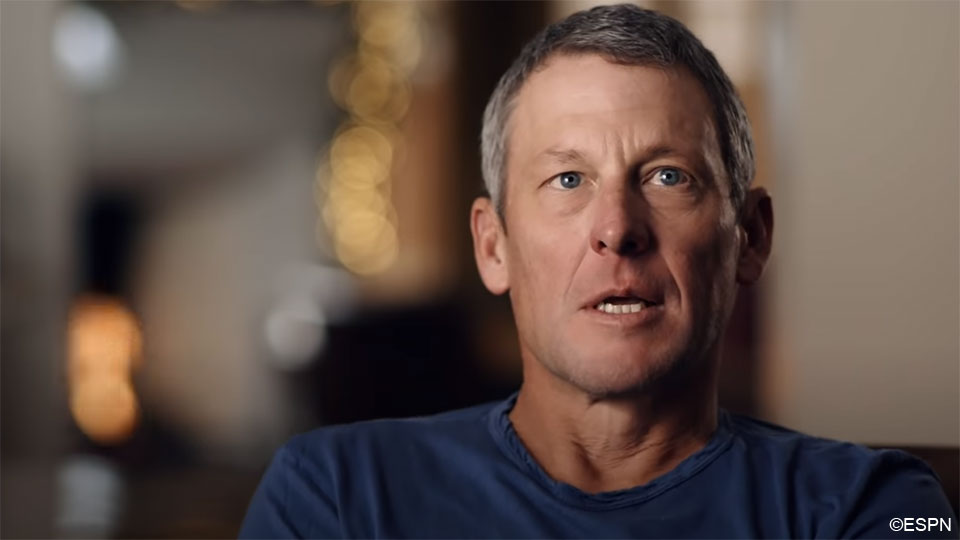 Armstrong in zijn nieuwe documentaire.