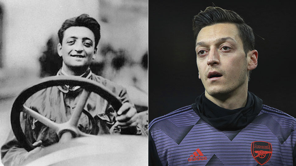 Enzo Ferrari en voetballer Mesut Özil.