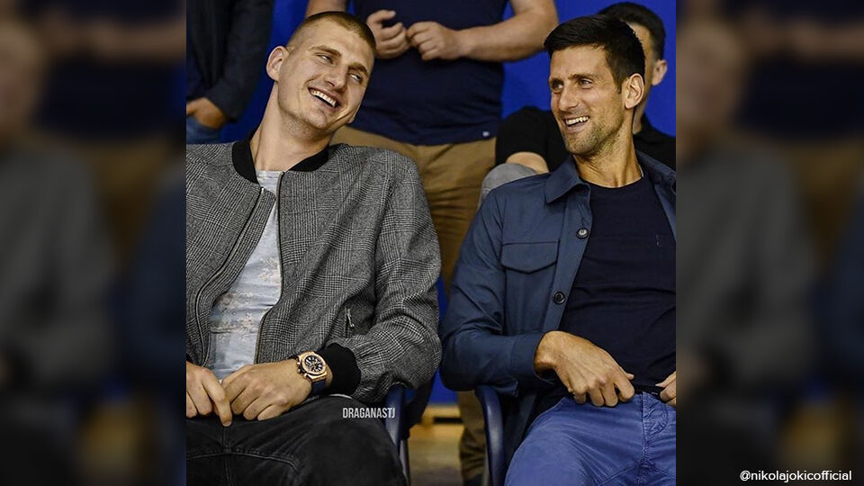 Nikola Jokic en Novak Djokovic