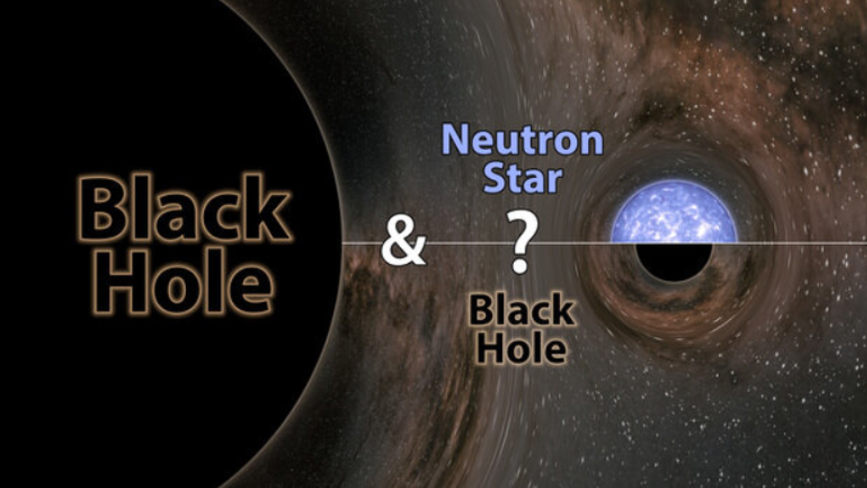 Het is niet duidelijk of het mysterieuze object een zware neutronenster is of een licht zwart gat.