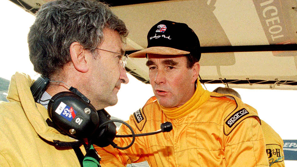 Eddie Jordan en Nigel Mansell