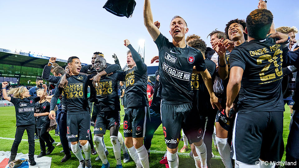 Midtjylland viert zijn 3e landstitel