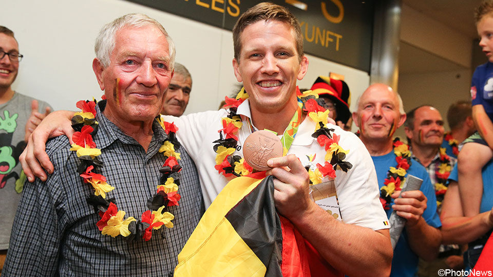 Dirk Van Tichelt met zijn medialle van Rio.