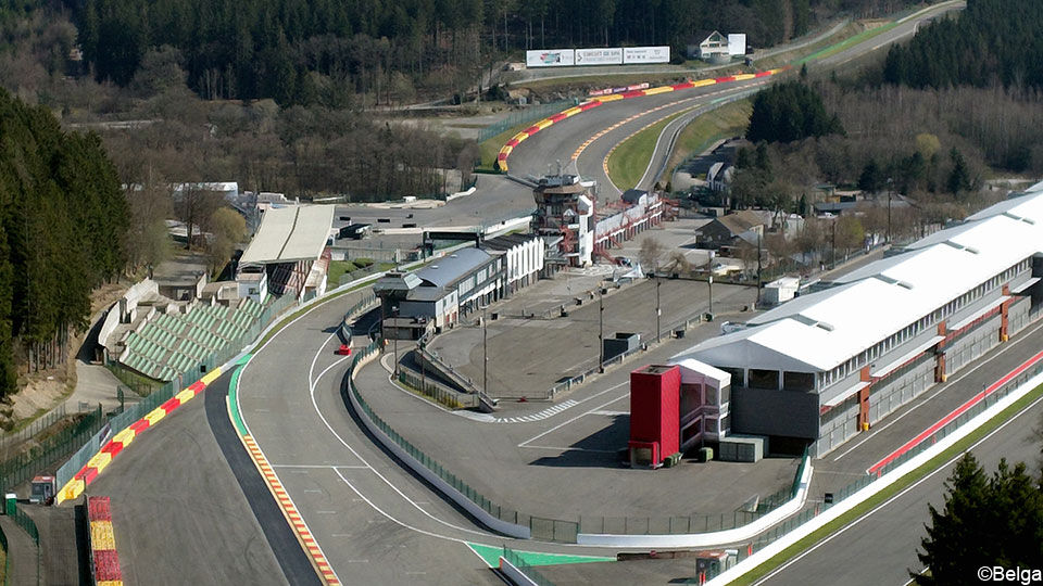 Het circuit van Spa-Francorchamps.