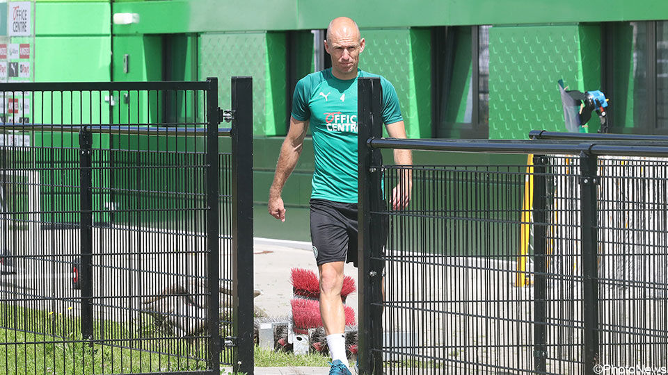 Arjen Robben trainde de voorbije week goed mee.