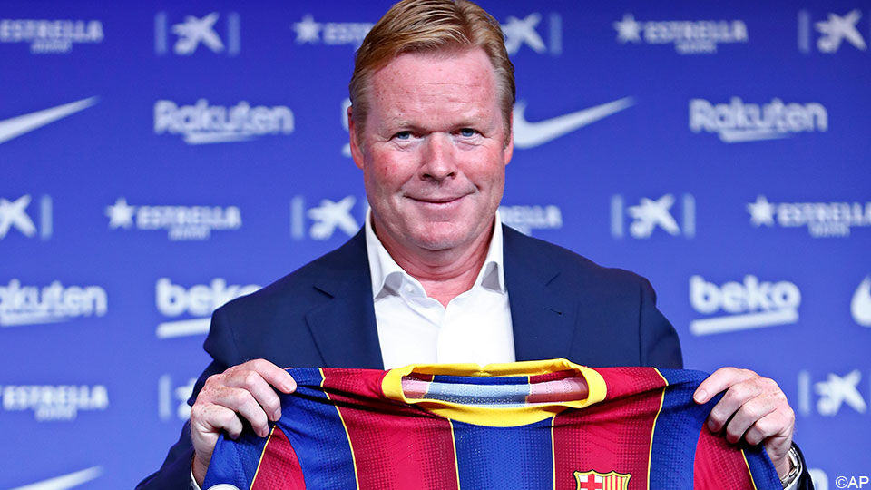 Ronald Koeman is de nieuwe coach van Barcelona.