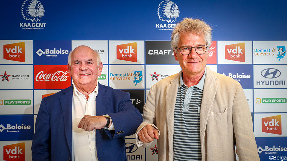 Gent-voorzitter Ivan De Witte en Laszlo Bölöni